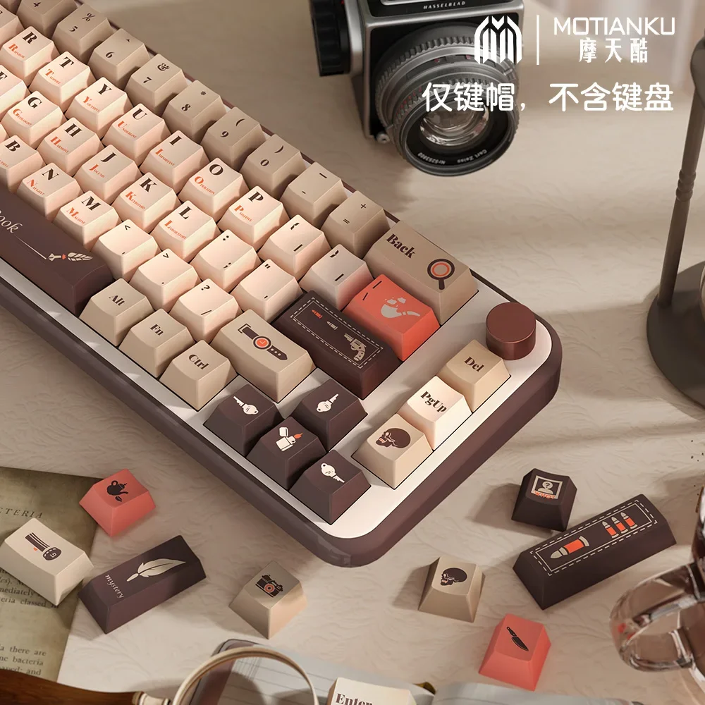 Detective guide, original keycaps, original highly personalized customized thermal sublimation mechanical keyboard caps