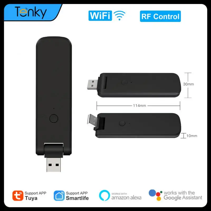 

Tuya FR WiFi Remote Controller Wireless USB IR+RF Rotate For TV Fan Switch Smart Home Automation Work With Alexa Google Home