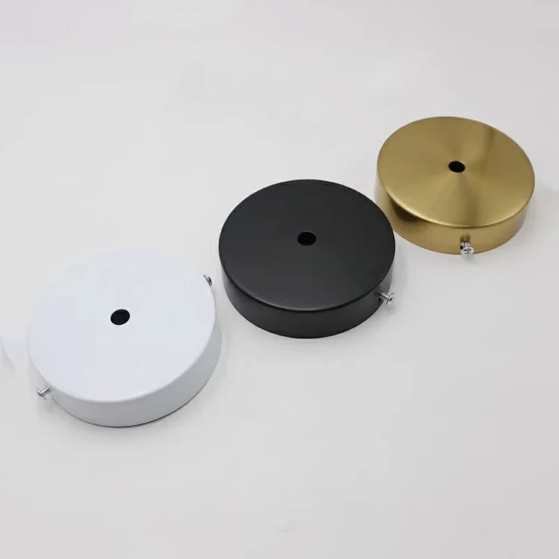 Metal DIY 10/12/15/20/25/30cm Ceiling Plate Mount LED Lamp Base Vintage Pendant Lamp Disc Base Ceililing+Lock Wire Lamp Base