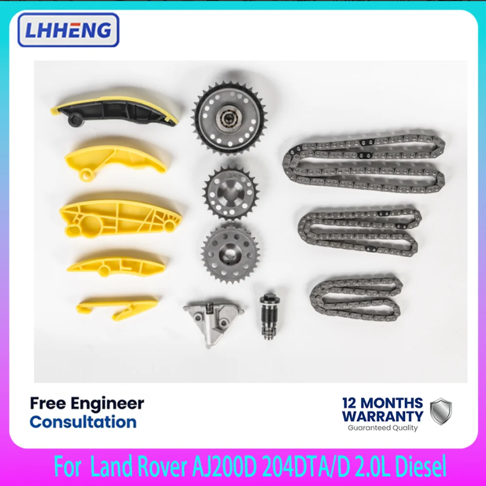 Timing Chain Kit For Land Rover Range Rover Evoque Velar Discovery Sport AJ200D 2.0L Diesel LR073756 LR073770 LR073744