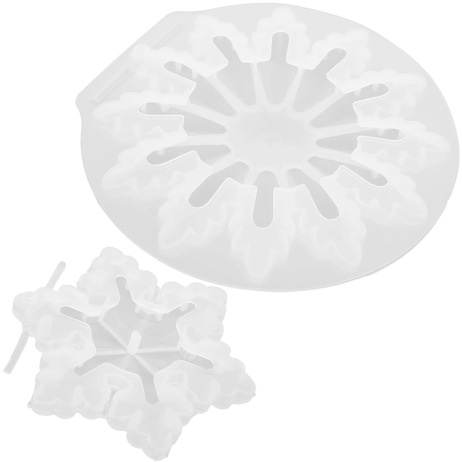 

Snow Snowflake Silicone Mold Decorations Household DIY Molds Cake Christmas Silica Gel