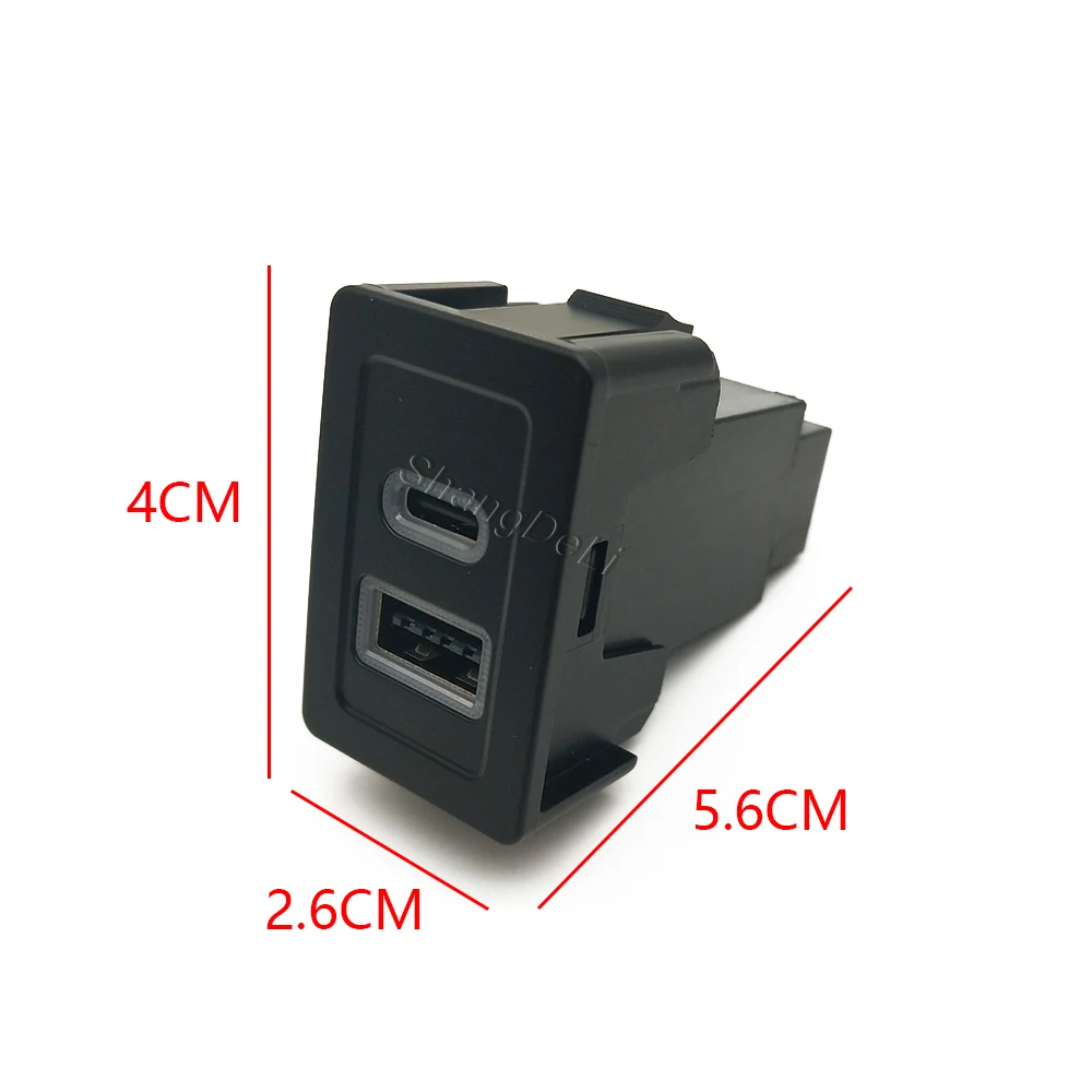 Car Quick Charger Double USB Interface Socket Outlet Power Charging Adapter for Suzuki SX4 Swift Vitara New Alto