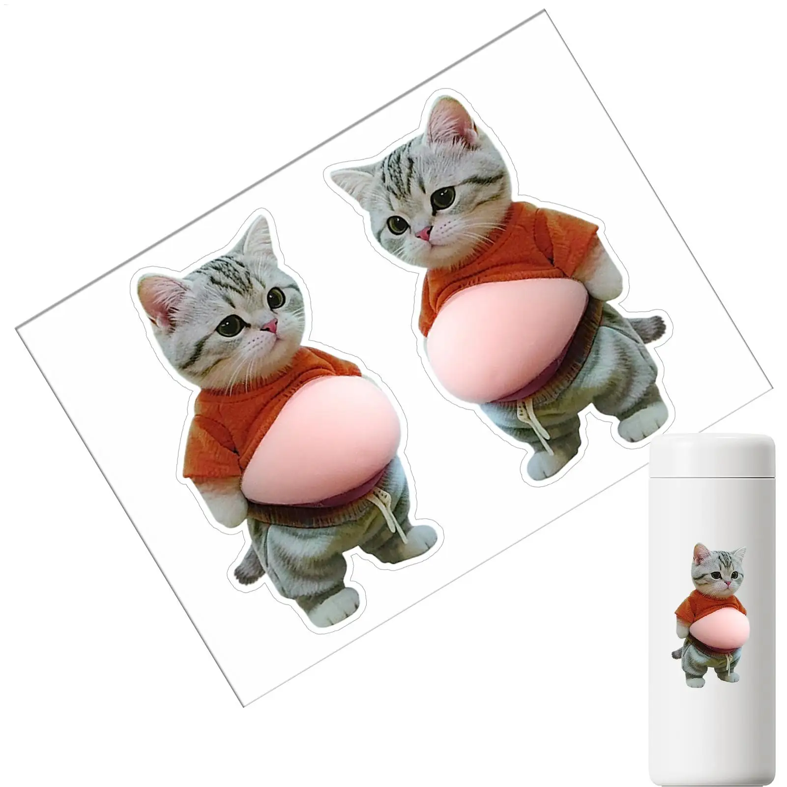 

Милые 3D-наклейки с котиками, прилипающие к корпусу, для украшения чехлов для телефонов, многоразовые наклейки для подростков, детей, взрослых, ноутбуков, скрапбуков, журналов