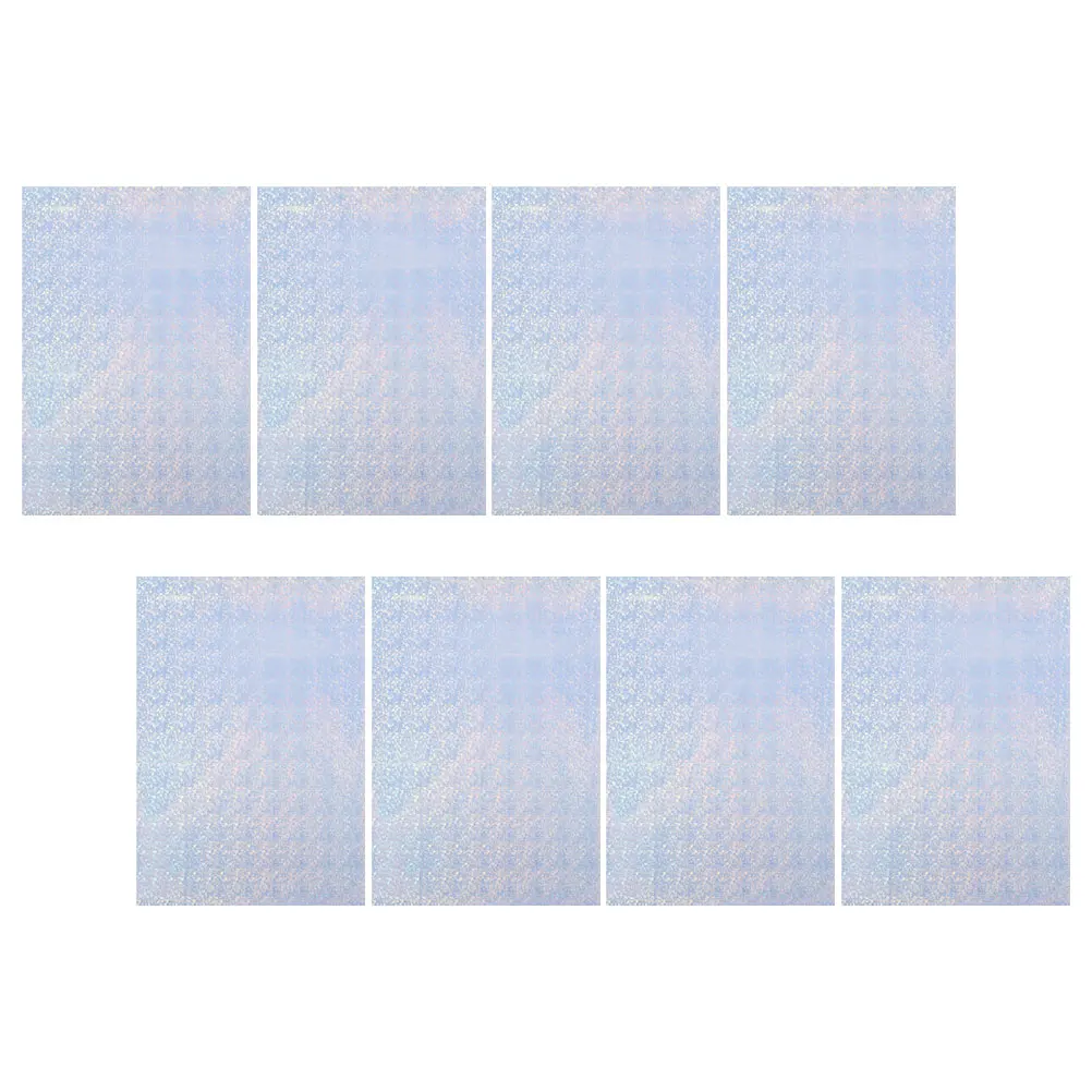 8pcs Waterproof Photo Paper A4 Rainbow Glossy Scratch Resistant Colored Printing Sheets for Office School Projects