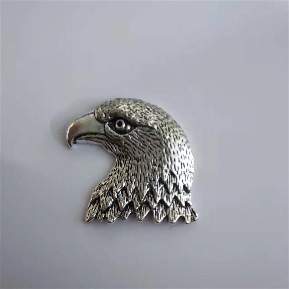 

Personality Carving Silver Eagle Head Metal Badge for ZP Kerosene Petrol Lighter DIY Handmade Decor Accessory Smoking Gadget