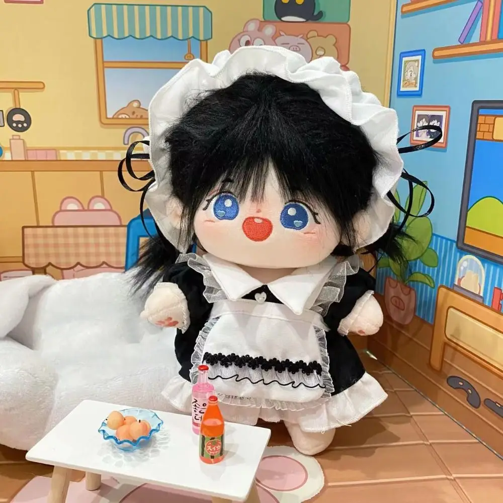 

Плюшевая одежда для кукол 10 см: худи, мини-платья, головные уборы, одежда в стиле Лолита