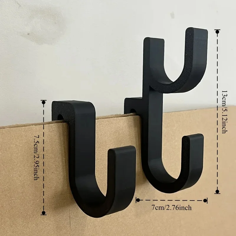 2Pcs Universal No-Drill Car Trunk Hooks, Storage Organizer for Umbrella Towel Fishing Rod Camping Gear, Fits Most Cars
