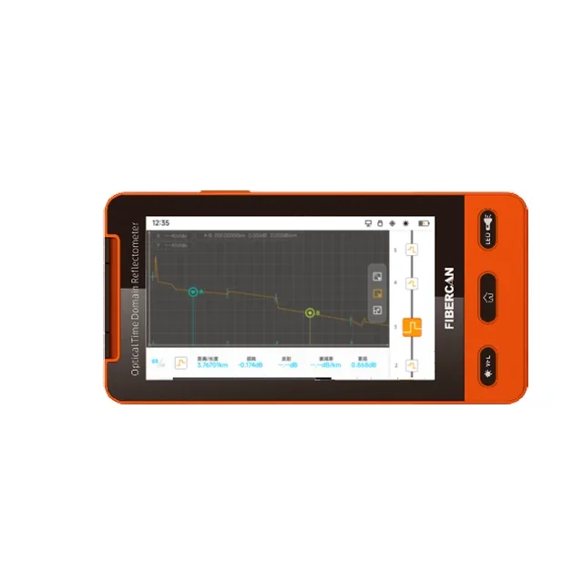 FIBERCAN-reflectómetro portátil OTDR 1310/1550nm 32/30dB, dispositivo óptico de dominio de tiempo con 10mw VFL