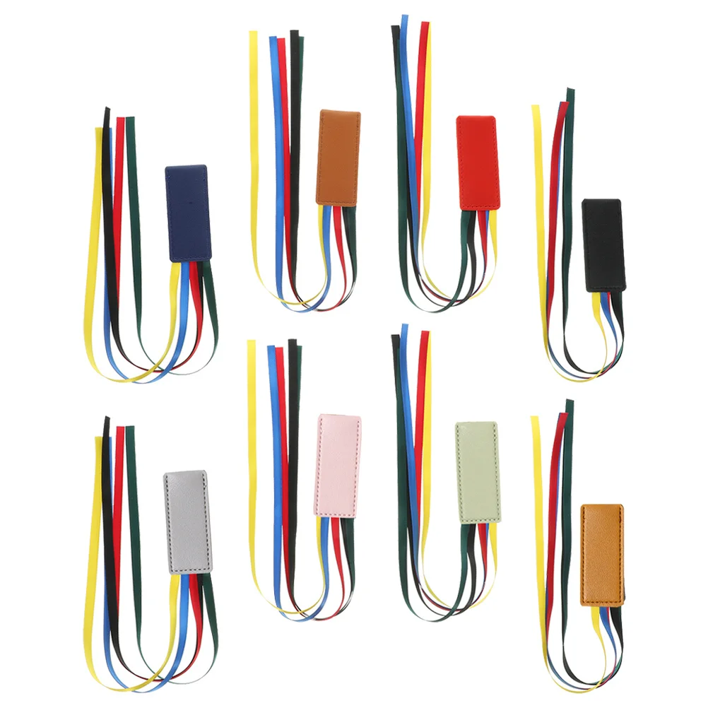 

8Pcs Ribbon Bookmarks Wear-Resistant Decorative Book Page Holders Useful Reading Accessories for Books Ribbon Bookmark