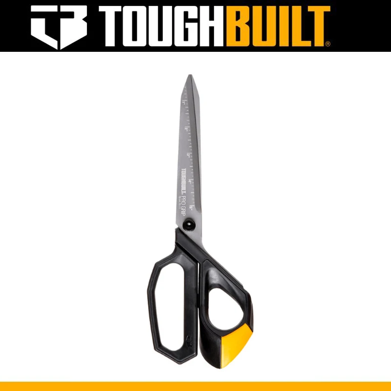 TOUGHBUILT TB-H4-70-11 Shears Easy Control Sharp Comfortable Stainless Steel Extended Tang Manual Scissors