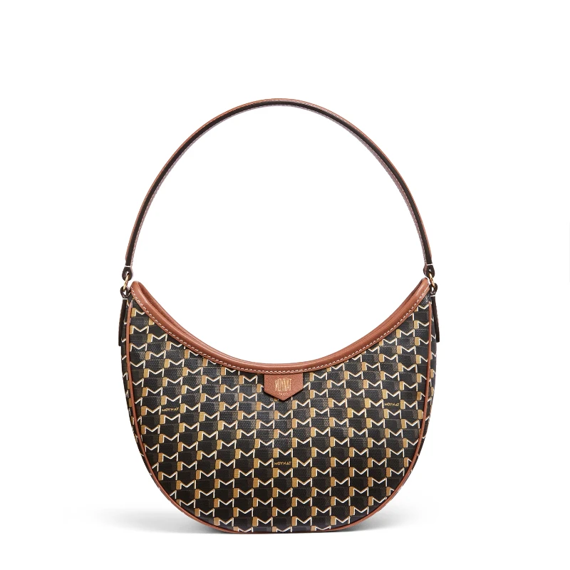 

Designer Bags Woman Luxury 2026 Fashion Monogram Half Moon Shoulder Bag Exquisite Geometric Print Geometric Print Crossbody Bag