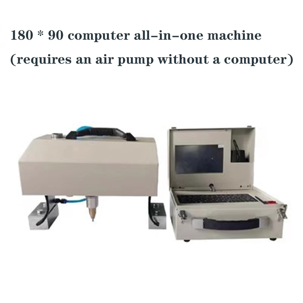 Draagbare Graveren Pneumatische Markering Machine 120x30 160x90 140x40mm Touchscreen Voor Naambord cilinder Nummer Frame Chassis - afbeelding 1