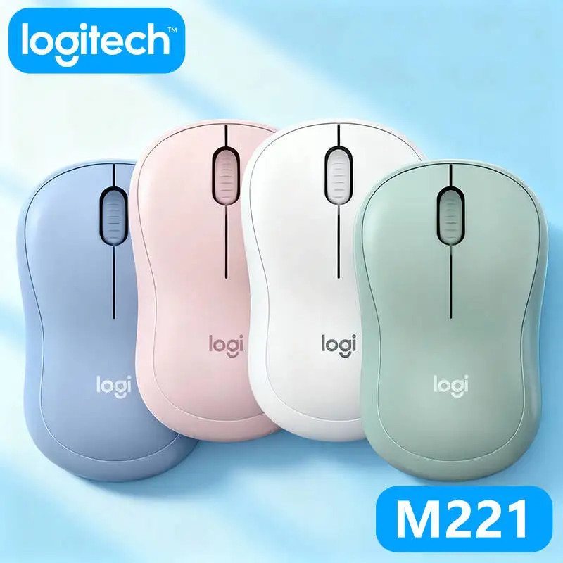 

Logitech M221 Беспроводная световая звуковая мышь для ноутбука, настольного компьютера, офиса, дома, маленькая, тихая, портативная