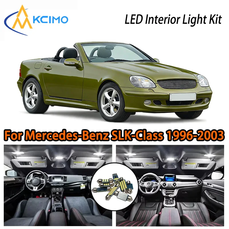 KCIMO For Mercedes-Benz SLK-Class R170 1996-2003 Premium LED Interior Kit - 2 Colors , Quick Installation,  Long-Lasting