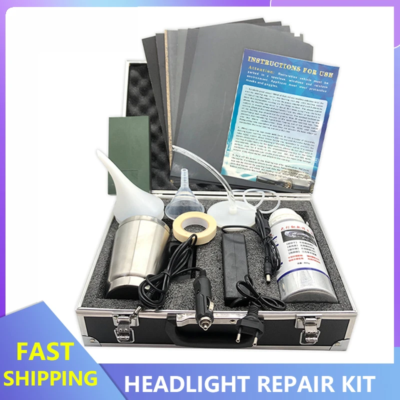 Car Headlight Restoration Polish Kit Liquid Polymer Headlight Repair 800ML Car Headlight Polishing Repair kits Auto Cleaning