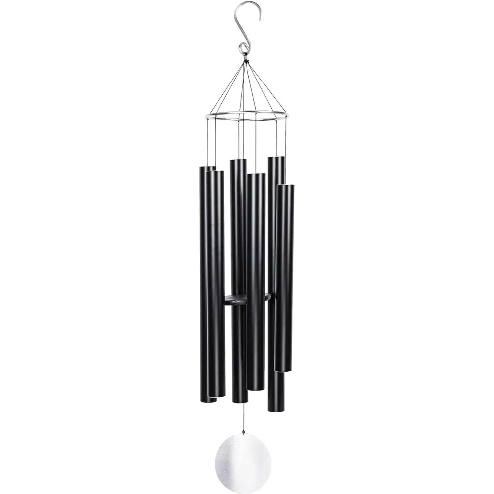 

66” Extra Large Wind Chimes, Deep Tone Outdoor Memorial Sympathy Wind Chimes with 6 Tuned Tubes Gifts for Garden Yard Home Decor