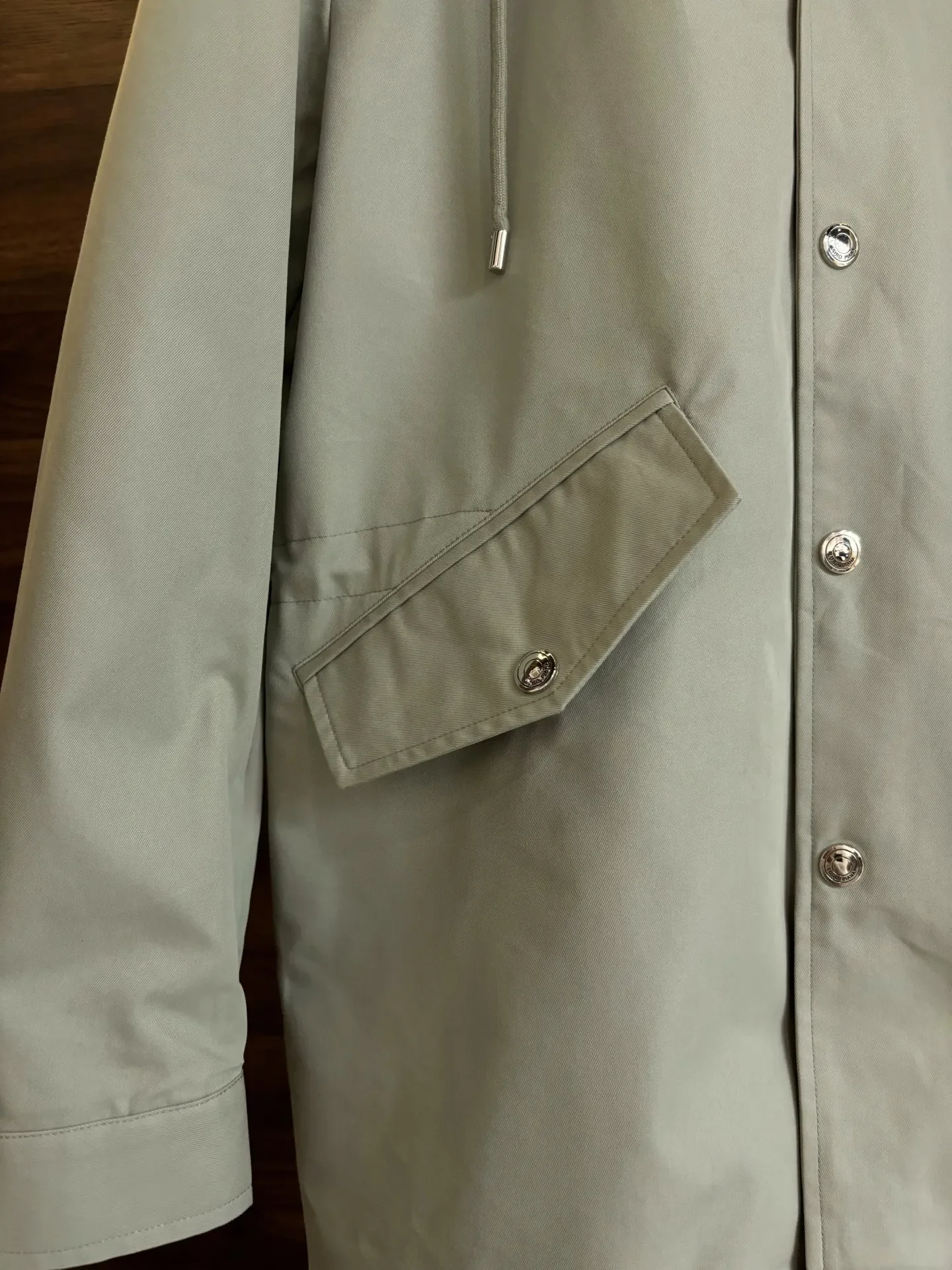 

LP hooded trench coat urban casual jacket