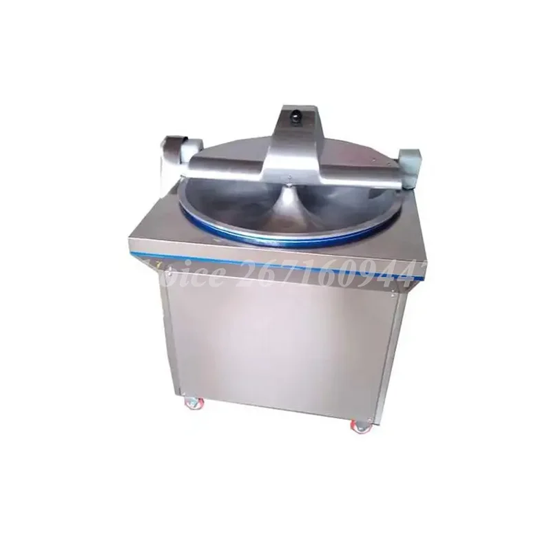 Commercial Sausage Meat Cutting Machine Fruits Vegetable Chopping Maker Electric Stainless Steel Vegetables Bowl Cutter Chopper