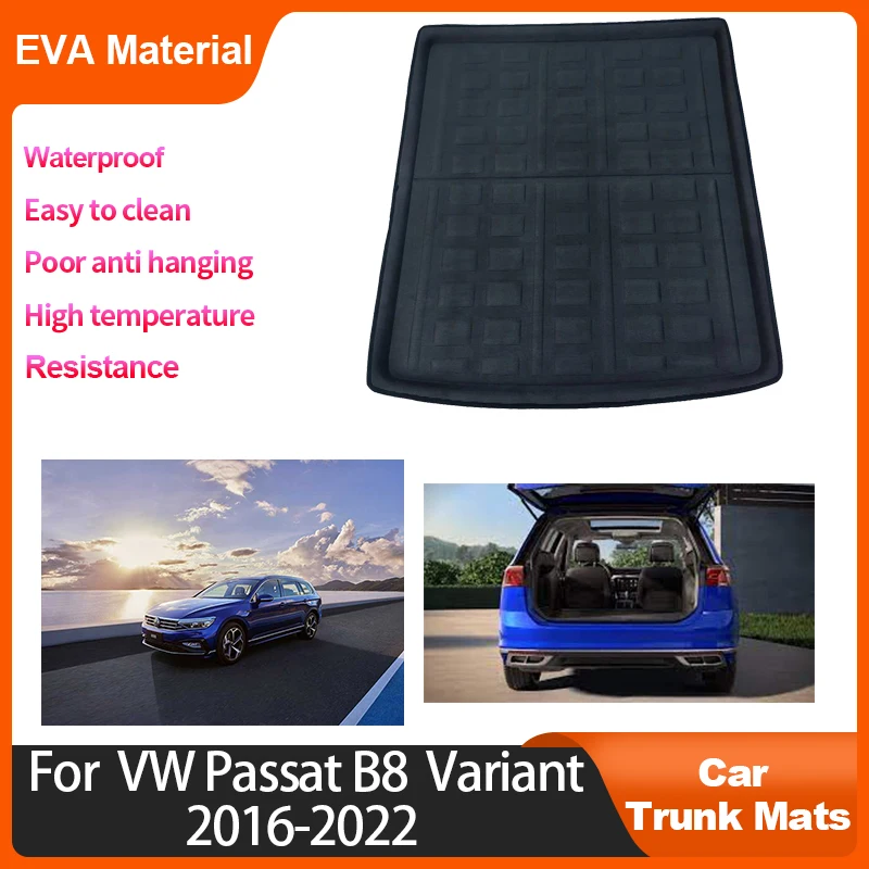 

Trunk Mat For Volkswagen VW Passat B8 Estate Variant 2016 2017 2018 2019 2020 2021 2022 Waterproof Car Accessorie Anti-slip EVA