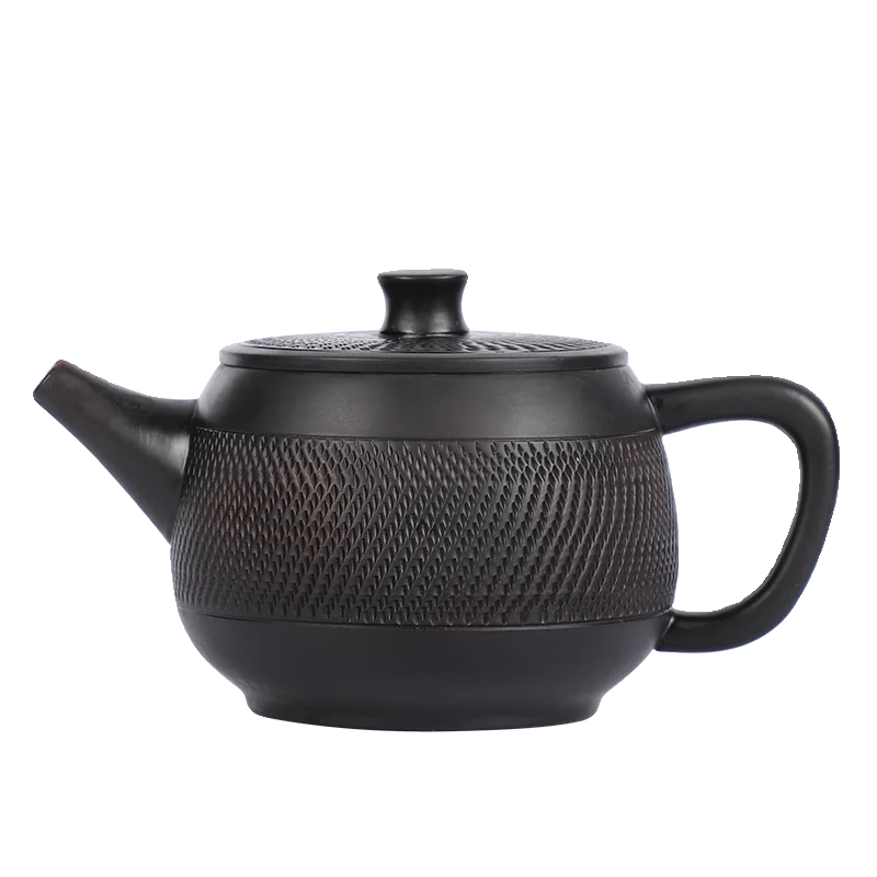 Yunnan Purple Clay Tea Pot Large Capacity Tea Brewing Set Original Mine Han Tile Tea Pot Special for Brewing Tea Vintage Style
