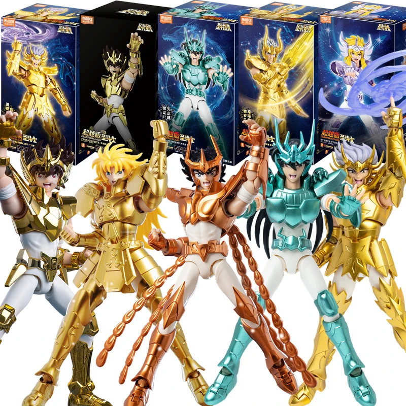 BLOKEES Original Gold Saint Seiya Gemini SAGA Phoenix Ikki Draco Pegasus CHAMPION CLASS Figura de Acción Modelo de Ensamblaje Juguetes Regalo
