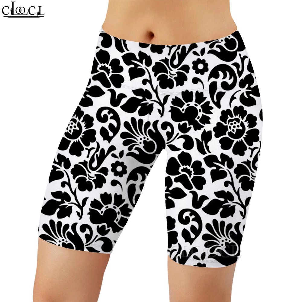 CLOOCL Sexy Women Legging Cartoon Leaves Pattern 3D Printed Shorts for Female Gym Workout Sports Push-up Leggings Dropshipping