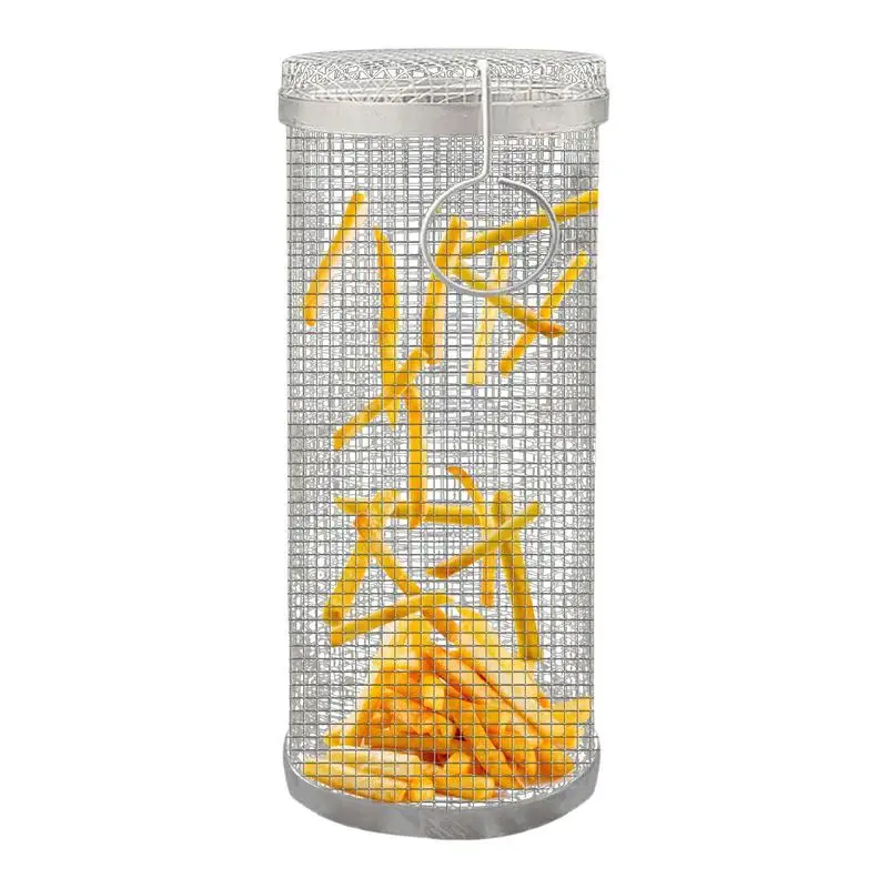 Cesta portátil para asar a la parrilla, estante de barbacoa para frijoles, cebollas, banquete de fin de año