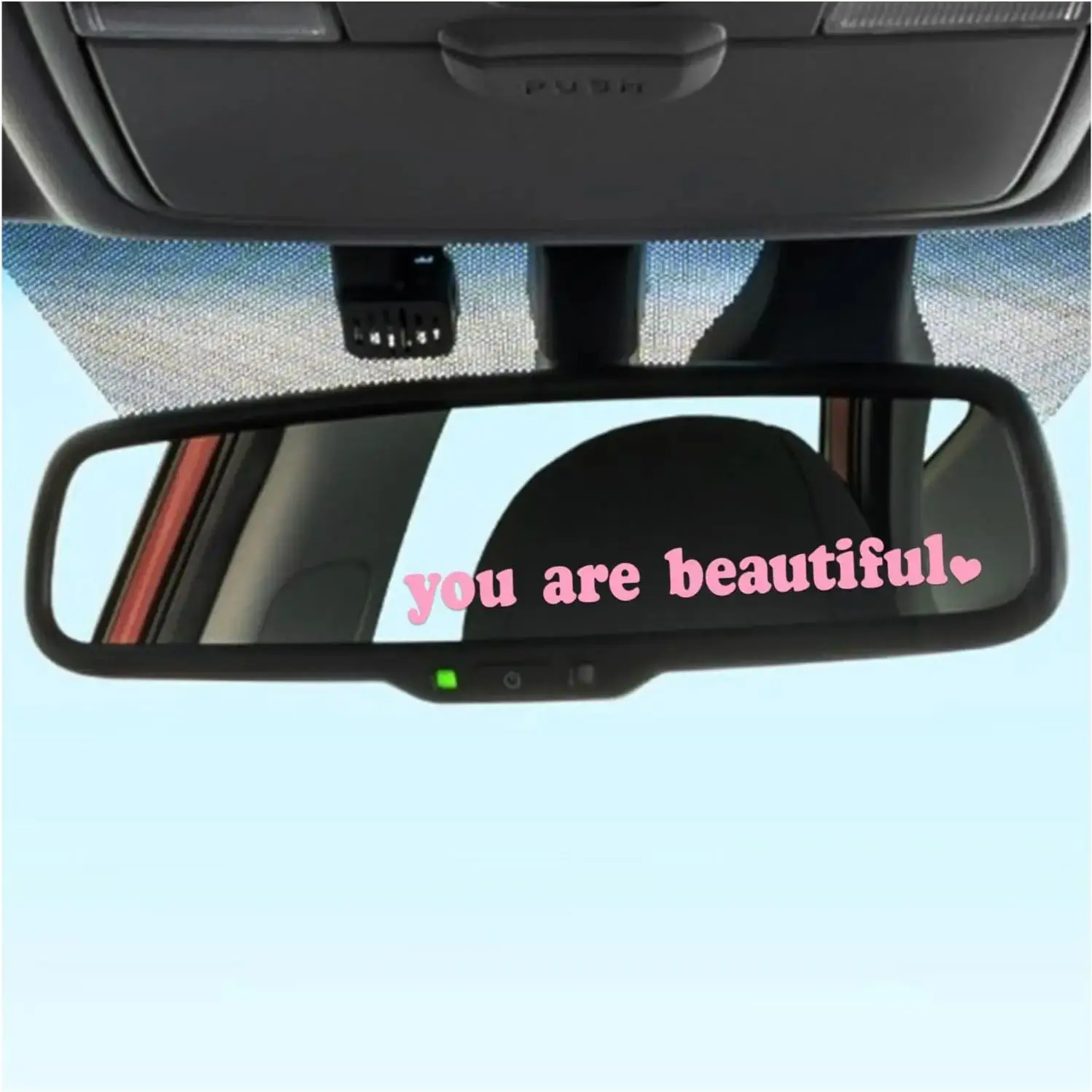 

You are Beautiful Sticker,Funny Girl Car Decoration Sticker for Window Rear View Mirror,Universal Cute Vinyl Letter Decals Car