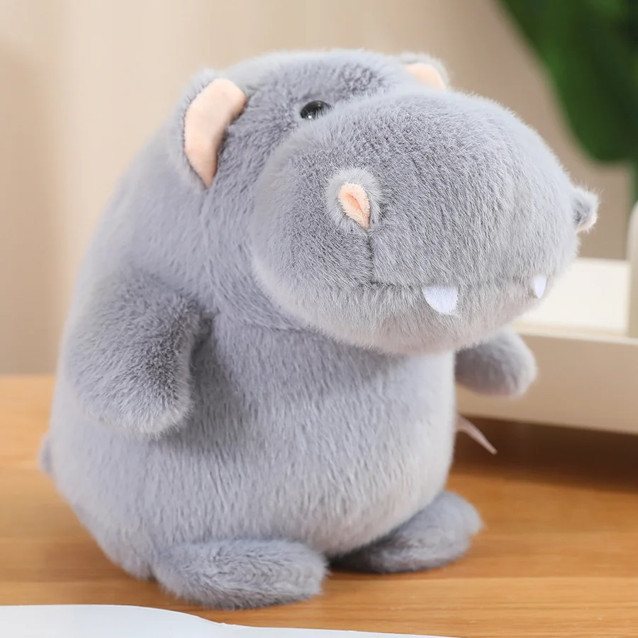 Kawaii Plush Toy Hippo Plushies Animal Stuffed Doll Car Decor Pillow Birthday Gift for Boy Girls