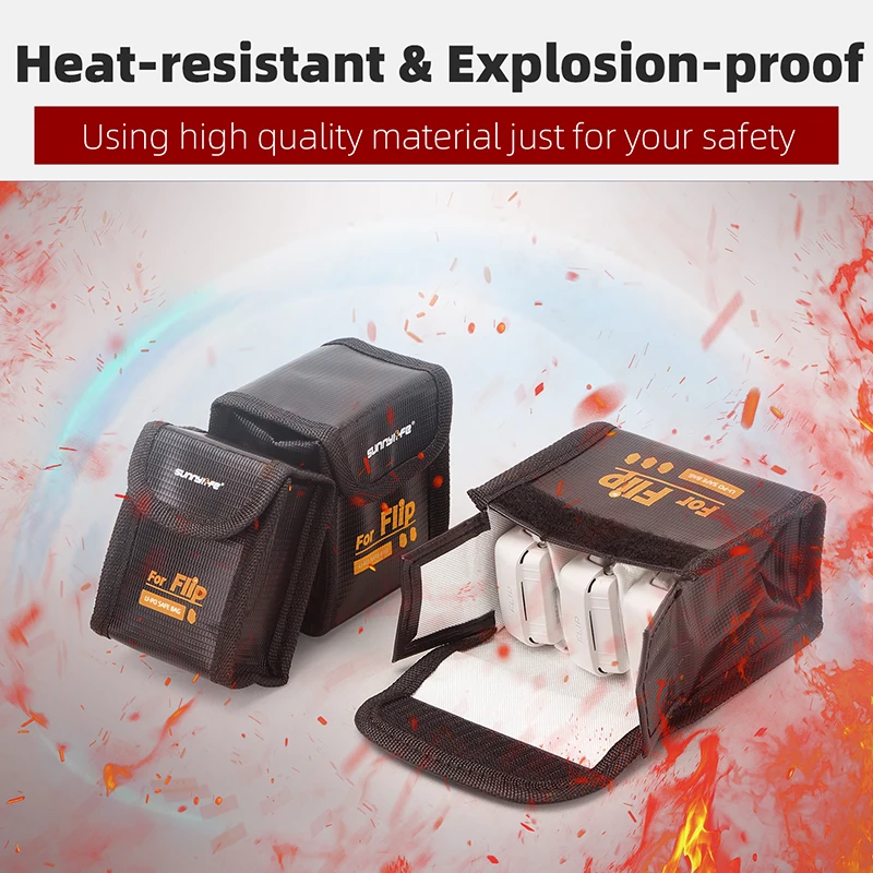 Bolsa segura de batería para DJI Filp, funda portátil ignífuga a prueba de explosiones para DJI Filp Drone, accesorios para bolsa de batería