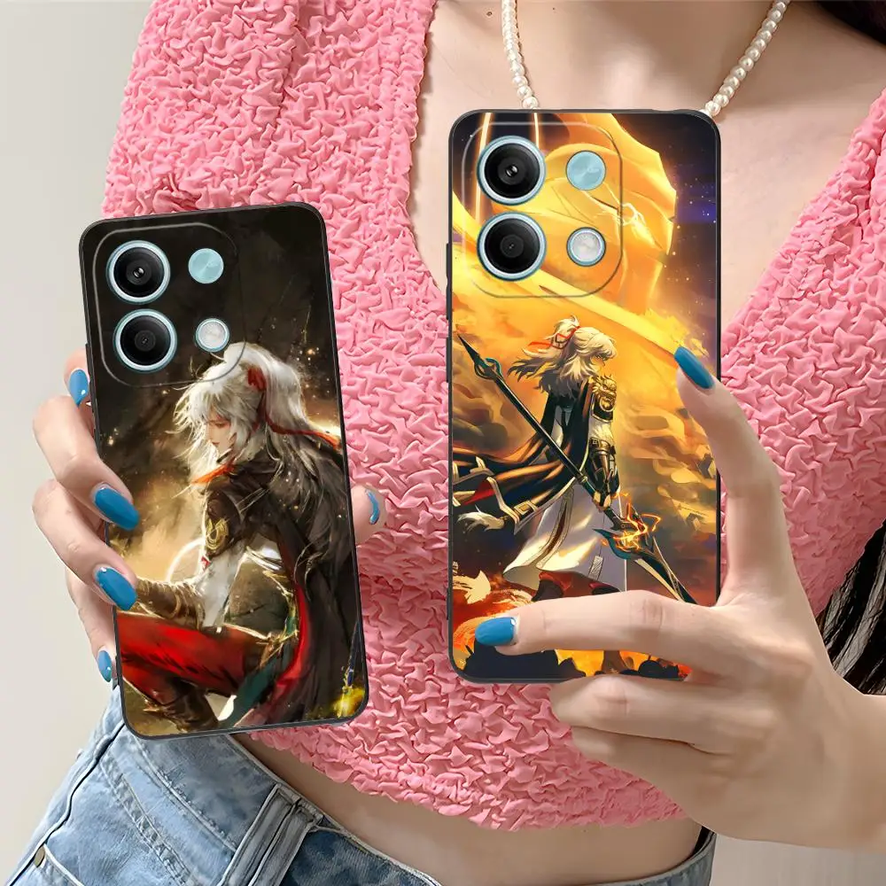 

Чехол для телефона Honkai Star Rail JingYuan для Xiaomi Redmi Note 14 13 12 11 S Pro Plus 4G 5G с цветным принтом, чехол для мобильных телефонов
