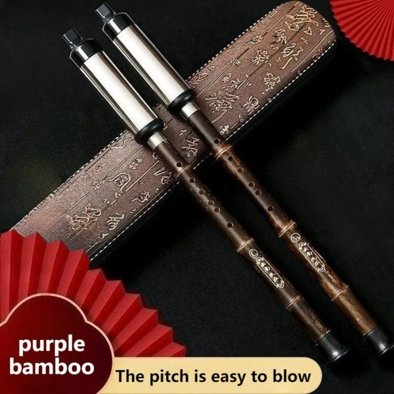 

Bamboo Bawu Woodwind Chinese Vertical Flute Professional Beginner Children Performance Bawu Detachable Folk Musical Instruments