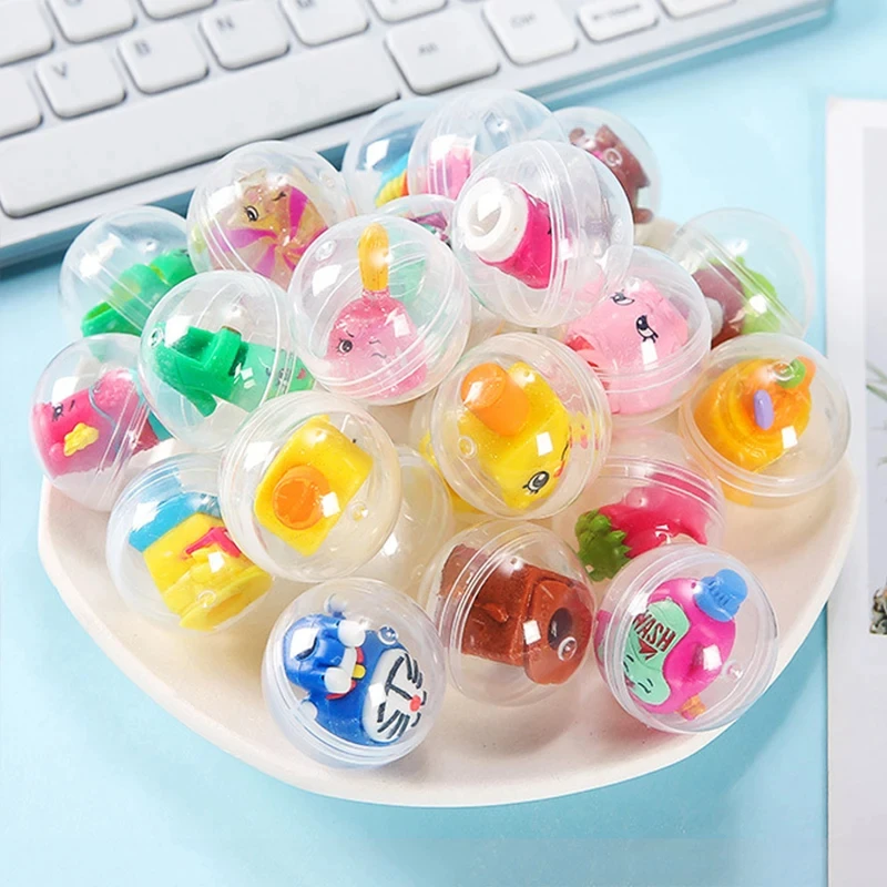 10pc 32mm Mixed Cartoon Surprise Twisted Egg Ball Toys Kids Birthday Party Favors School Prizes Guests Gift Goodies Fillers
