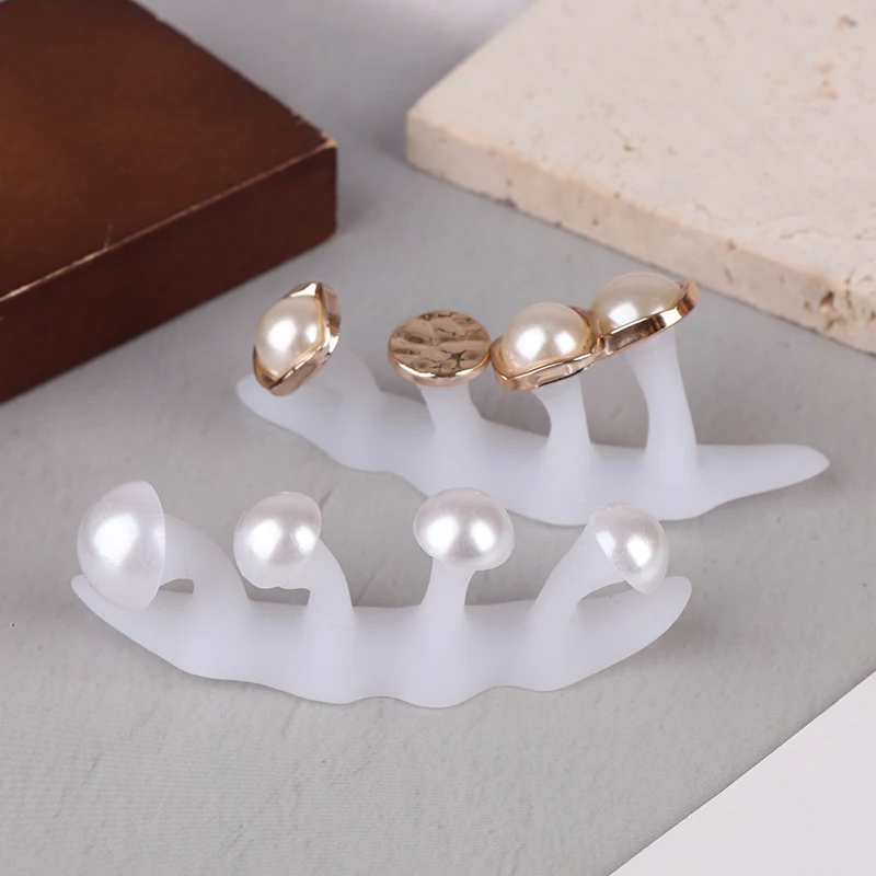 لينة سيليكون مربع اللؤلؤ تصميم فاصل أصابع القدم للباديكير القدم إصبع الفاصل مرنة إصبع القدم أداة فصل #5