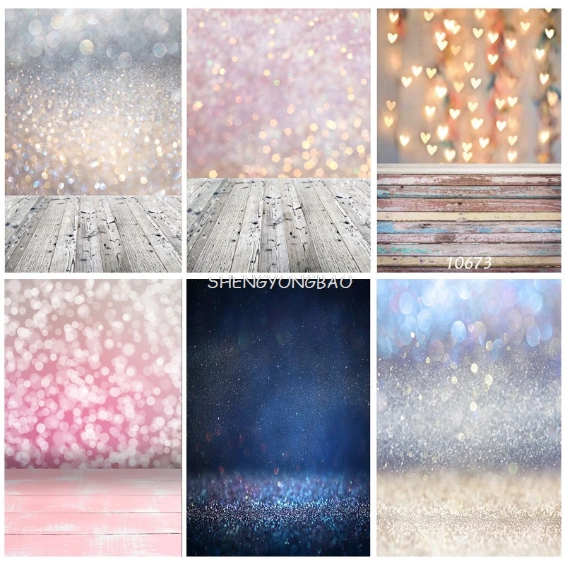 SHENGYONGBAO  Abstract Bokeh Photography Backdrops Glitter Facula Photo Background Studio Photocalls Props ZLSY-52