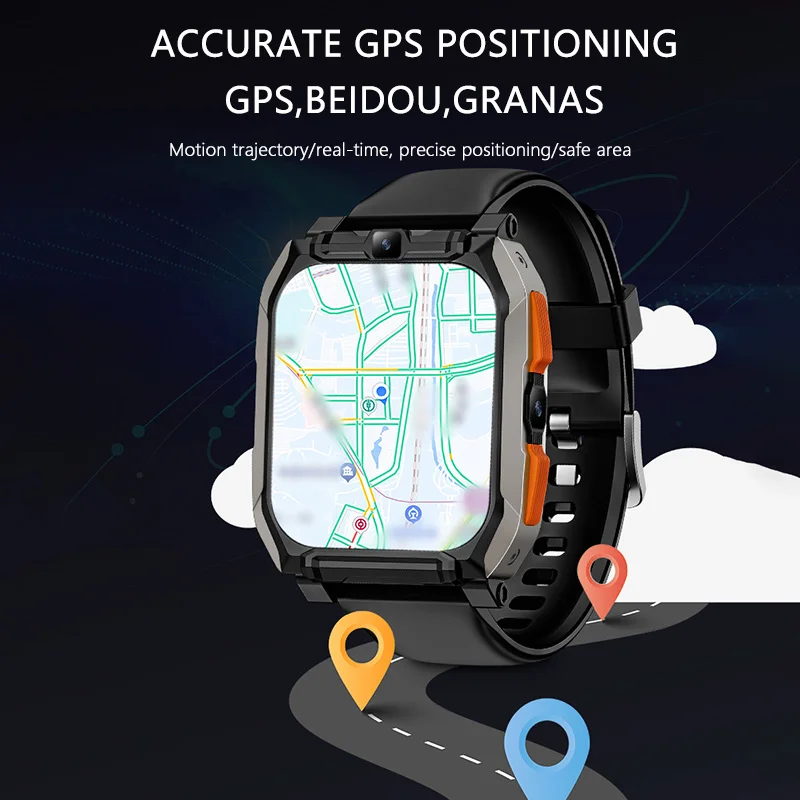 4G Netto Sim-kaart WIFI GPS Positie 5MP HD Dual Camera Smart Horloge Voor Google Youtube NIEUWE T3 Tiktok Oproep Android 9 Smartwatch