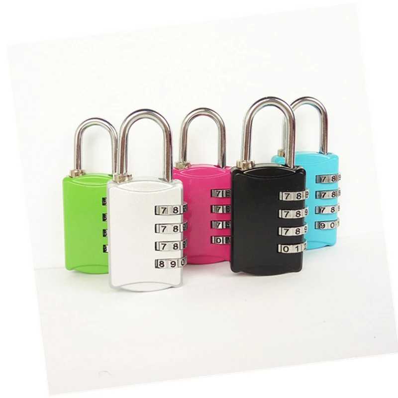 4 Dial Digit Password Lock Combination Suitcase Luggage Metal Code Password Locks Padlock Travel Safe Anti-Theft Cijfersloten