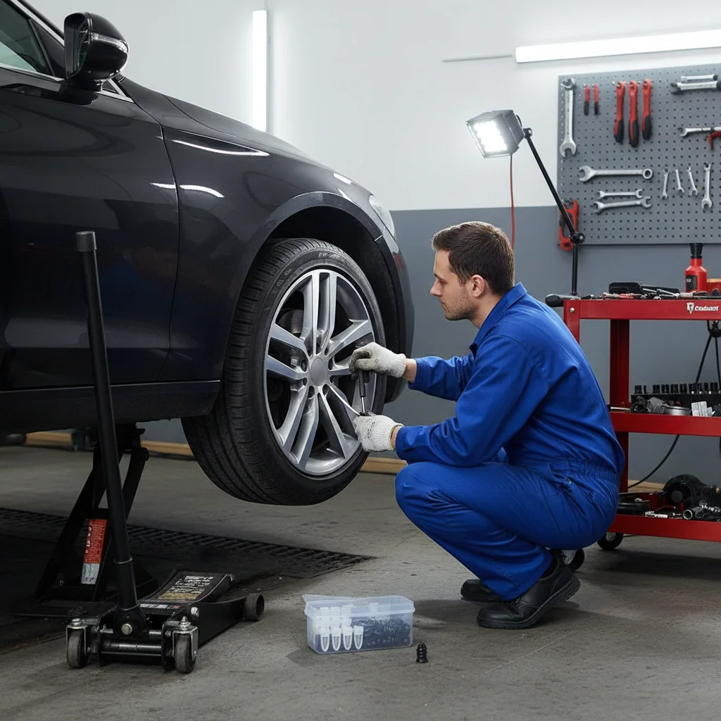 Vacuum Tire Puncture Repair Kit with Screwdriver & Storage Box Self-Service Plug & Patch for Car, Truck, Motorcycle, Bike Tire image 2