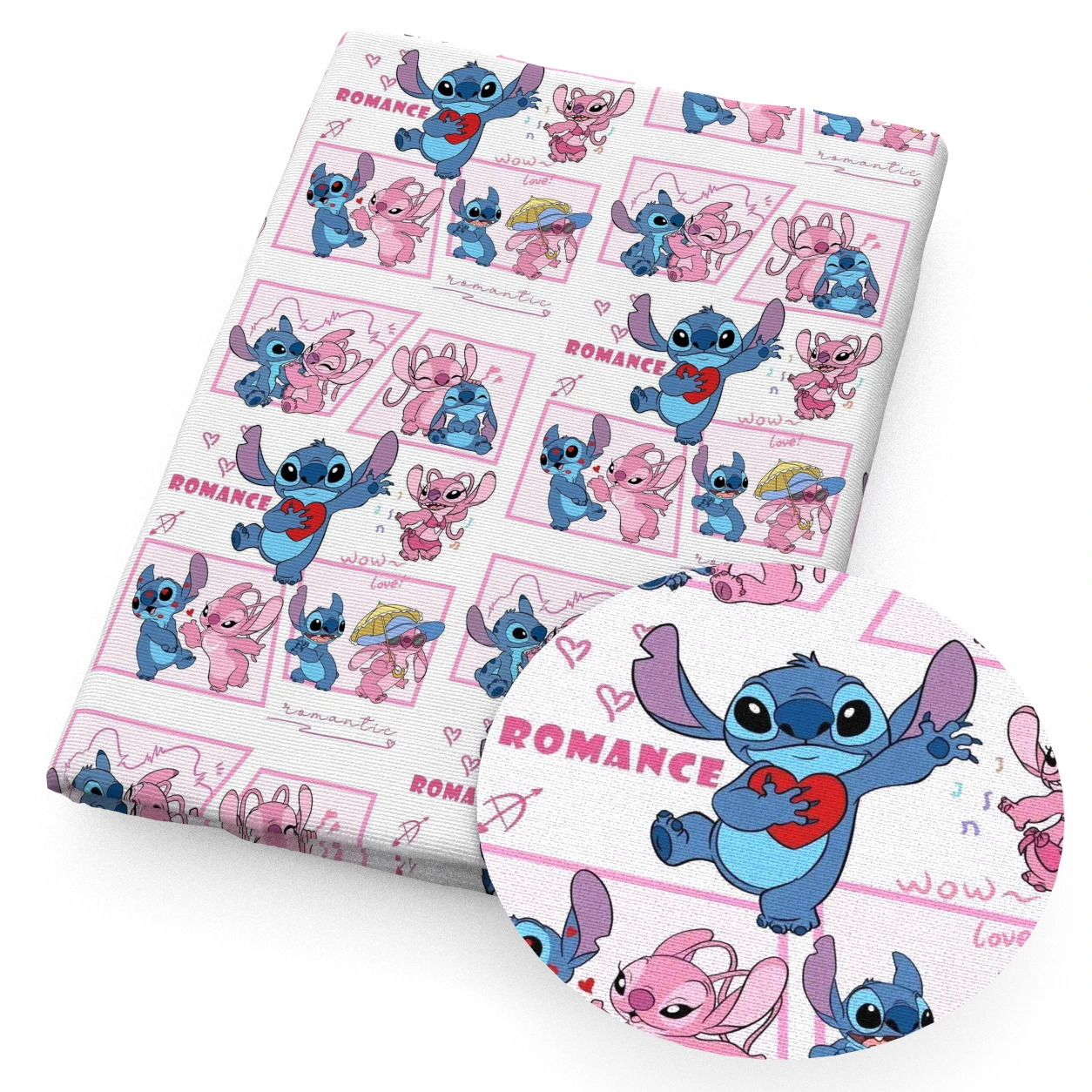 57x19.68 بوصة عيد الحب غرزة أنيمي البوليستر اللحف الحرفية النسيج DIY بها بنفسك اليدوية خليط الخياطة دمية حقيبة صنع