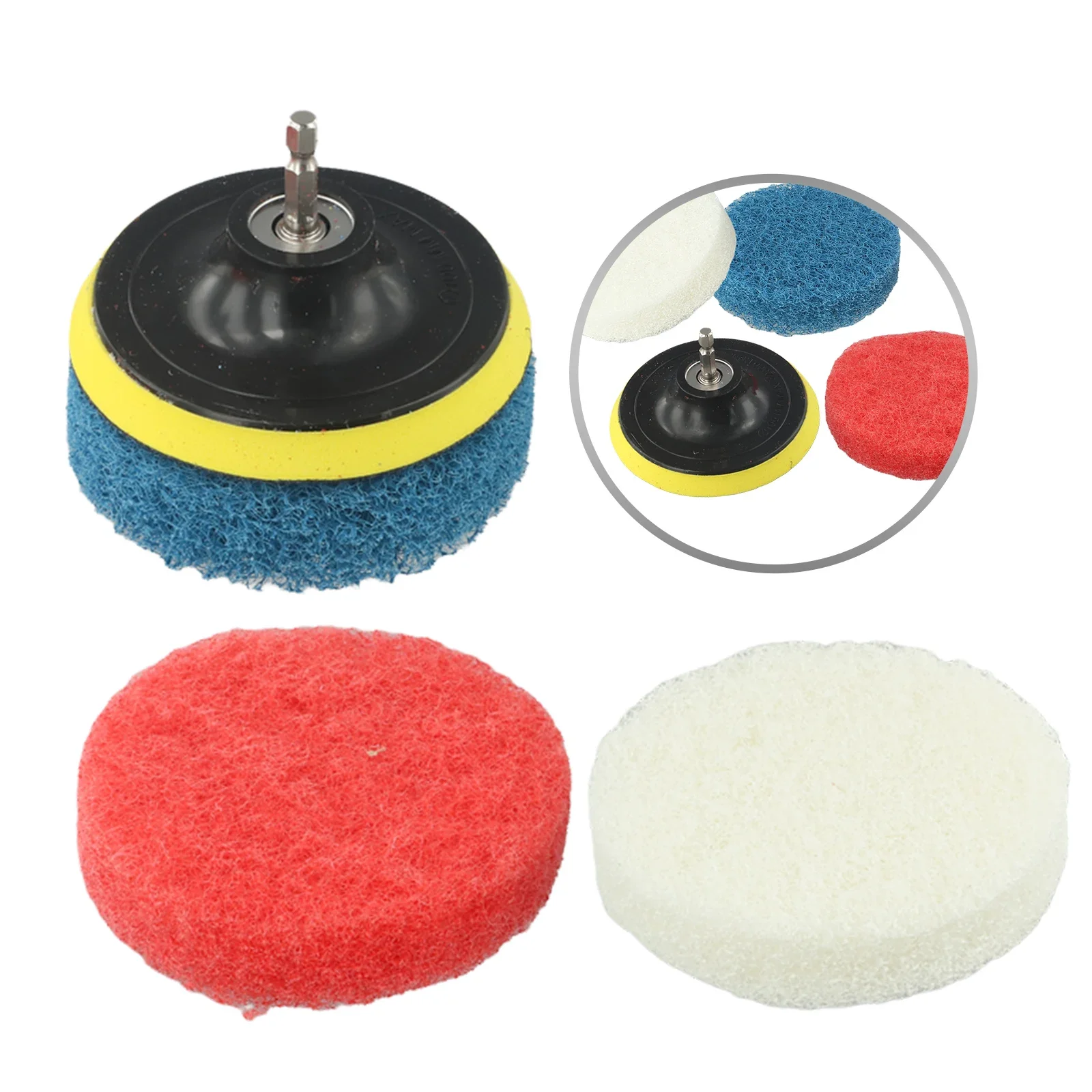 Brush Pads Power Bathroom Accessory Scrubber Scrub Tile Cleaning Attachment Automatic Spin Drill Kitchen Scouring