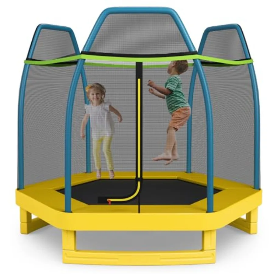 

Trampoline for:ASTM Approved Toddler Trampoline with Enclosure Net, Safety Pad, Galvanized Steel Frame, Heavy Duty Recreational