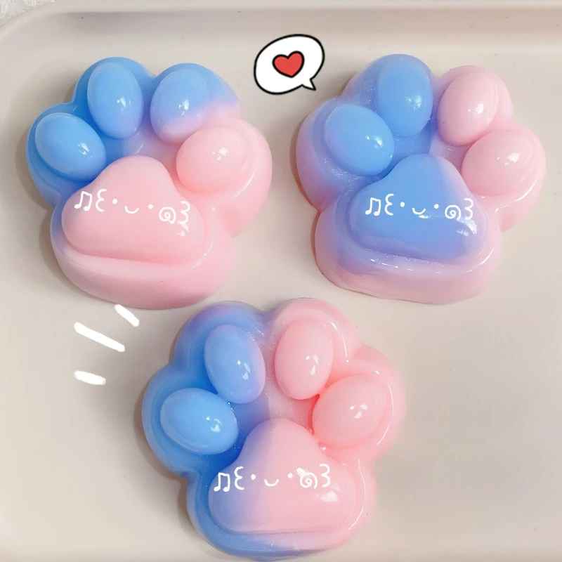 Kawaii Knijp Kat Poot Speelgoed Schattig Knijpen Kat Poot Decomprimeren Speelgoed Stress Ontspannen Speelgoed Klein Feest/Verjaardagscadeau Groothandel