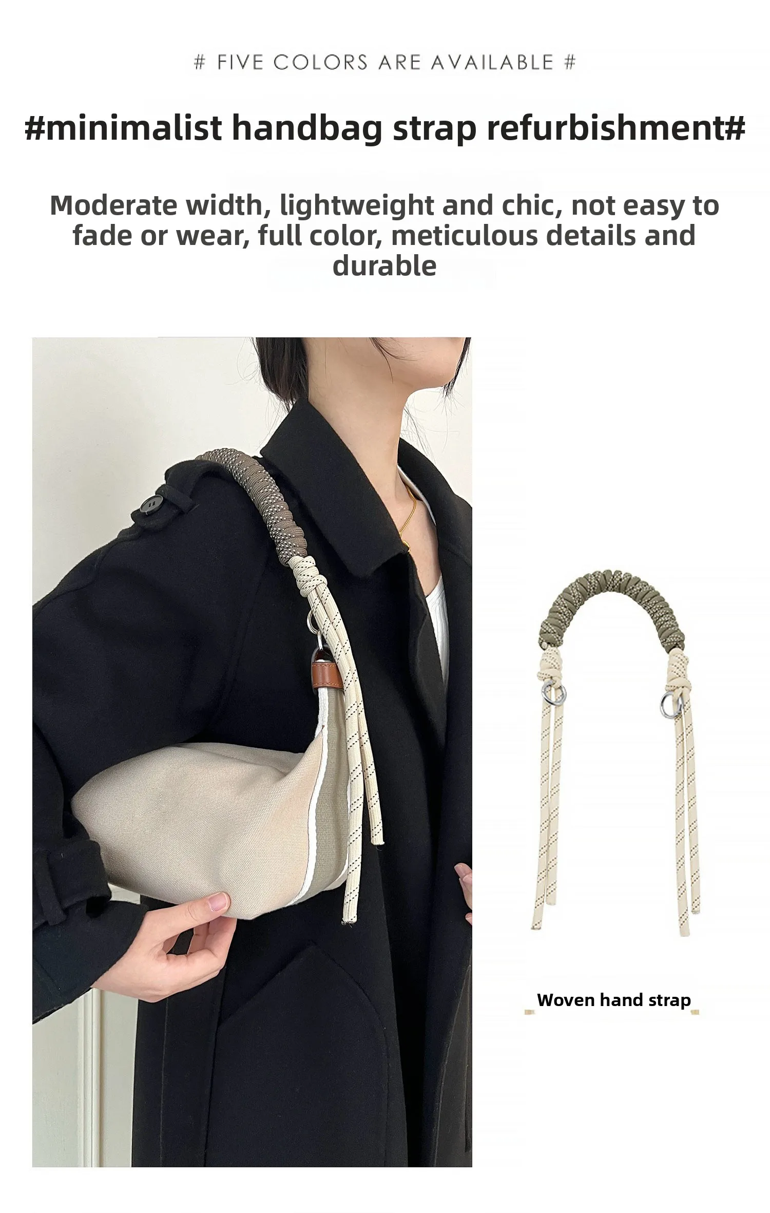 Woven Hand Strap and Underarm Strap Conversion Buckle for Bride a Brace Case S Bag Strap Modification No Damage to Your Bag
