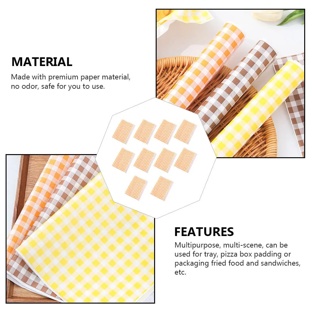 

50 Sheets Sandwich Greaseproof Paper Parchment Party Baking Non-stick Oil-proof