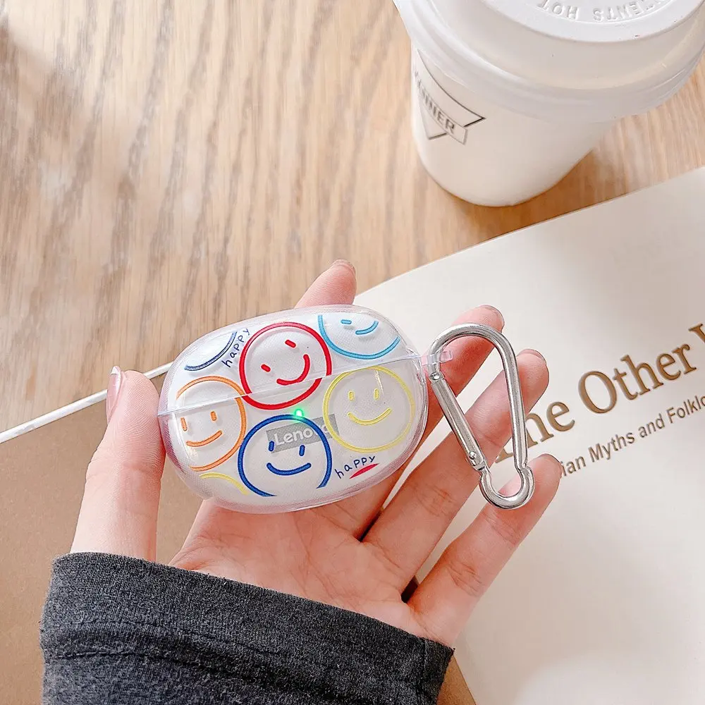 Милый чехол для наушников Lenovo LP5, чехол для беспроводных Bluetooth-наушников, мягкий прозрачный защитный чехол для Lenovo LP5, зарядное устройство