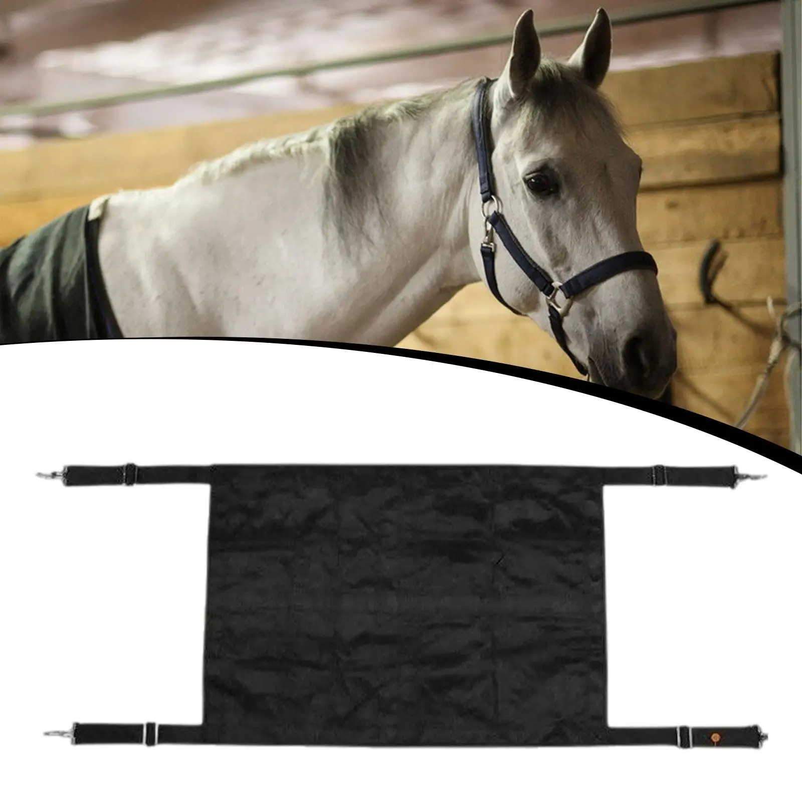 Stall Guard Equestrian Equipment Gear Adjustable Straps for Pastures Paddock