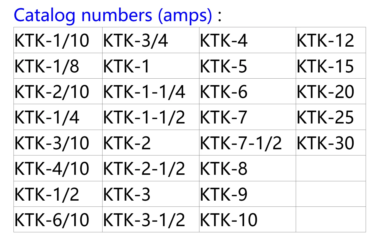 10PCS KTK-6 KTK-7 KTK-8 KTK-9 KTK-10 KTK-12 KTK-15 KTK-20 KTK-25 KTK-30 KTK6A 7A 8A 9A 10A 12A 15A 20A 25A 30A 600V Fuse New