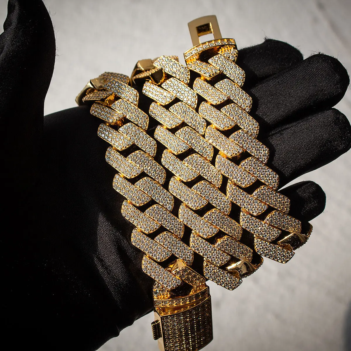 Luxury rapper hip hop jewelry mens chains vvs diamonds iced out moissanite cuban