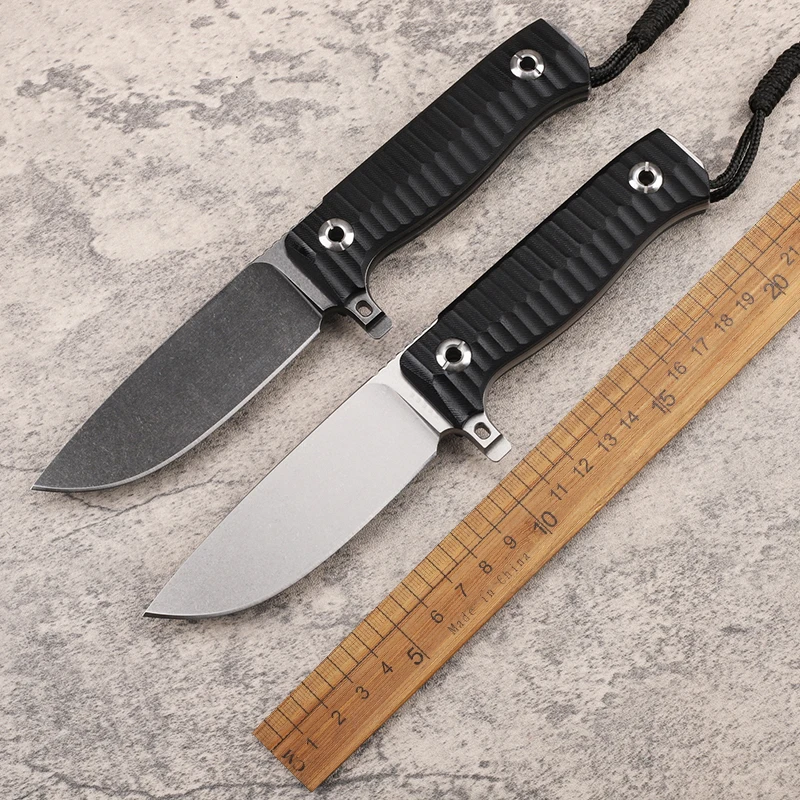 

New DC53 steel G10 handle outdoor knife tactical knife camping knife survival EDC small straight knife with K sheath