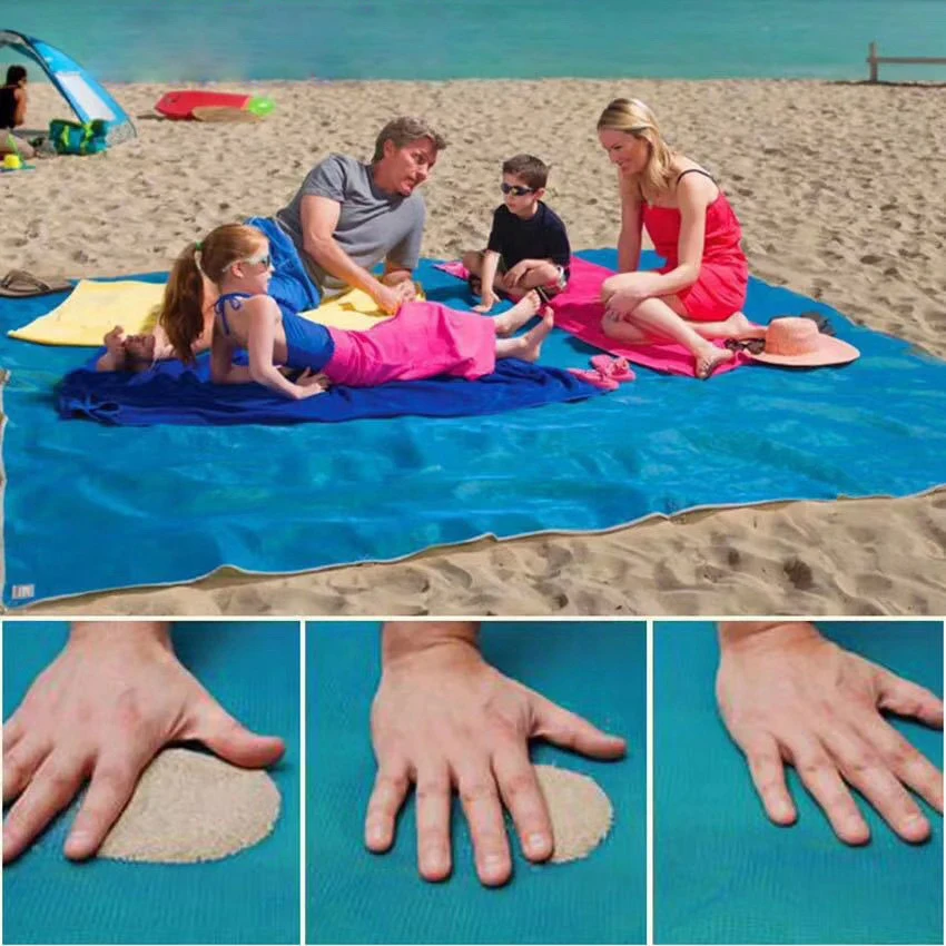 Beach Blanket Sandproof 200 X 200cm Waterproof Beach Mat Lightweight Picnic Blanket for camping Travel Hiking Sports